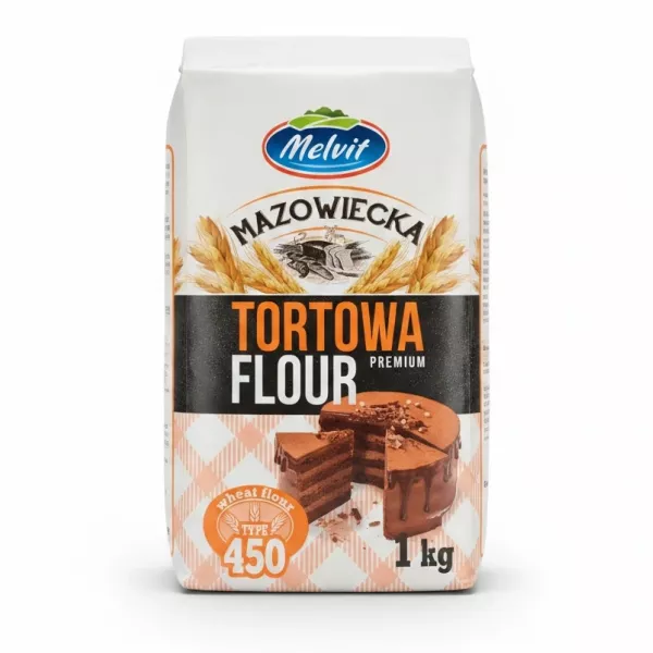 Melvit Mazowiecka Tortowa Premium Flour packaging front