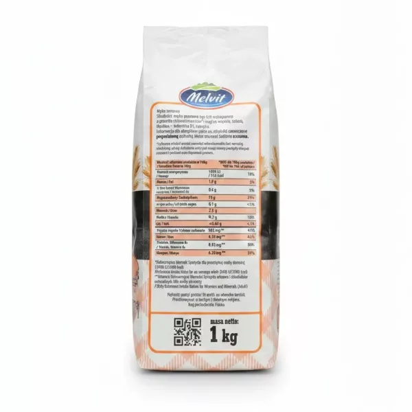 Nutrition facts and ingredients of Melvit Mazowiecka Tortowa Flour