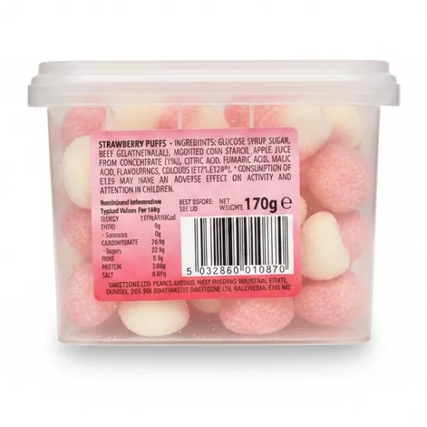 Back view showing ingredients and nutritional info on container