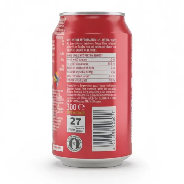 Rubicon Sparkling Pomegranate Drink can nutrition and barcode details