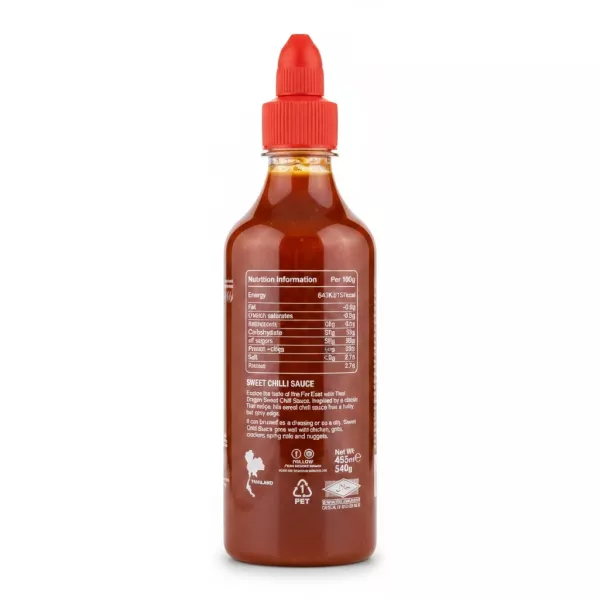 Back label showing nutritional info and product details