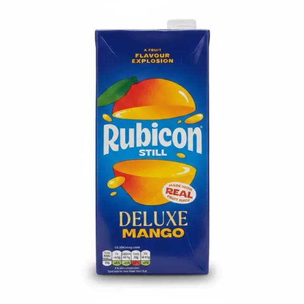 Rubicon Deluxe Mango Juice 1 Litre carton with fresh mango graphics