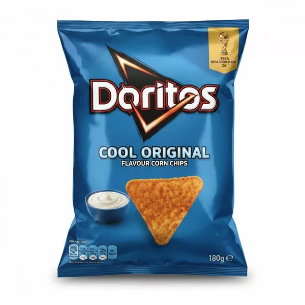 Bag of Doritos Cool Original Flavour Corn Chips in blue packaging