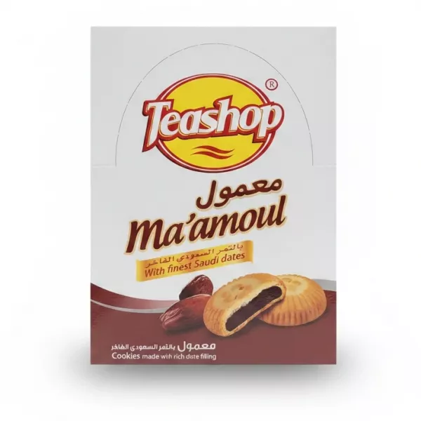 Teashop Ma'amoul cookies box with rich date filling
