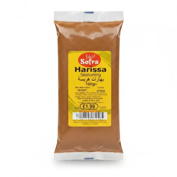 Packet of Sofra Harissa Seasoning powder