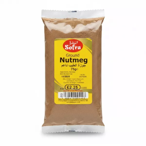 Packet of Sofra Ground Nutmeg spice powder