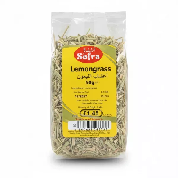 pack of dried lemongrass from Sofra