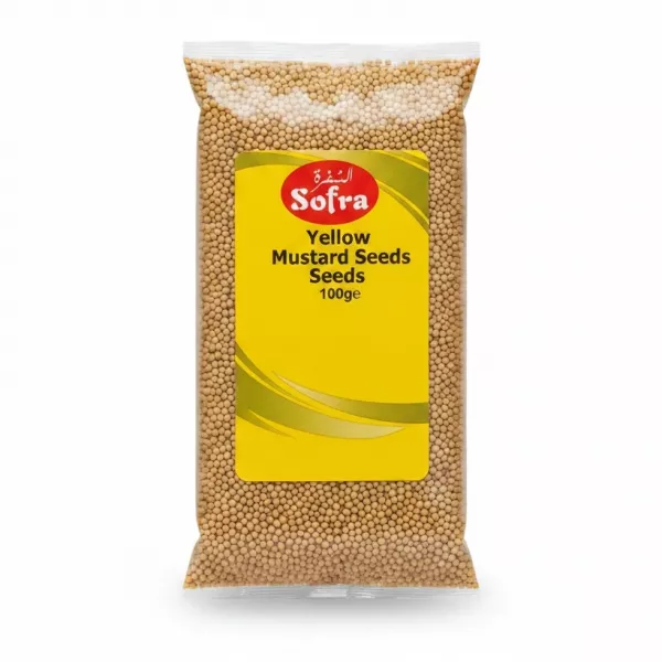 Package of Sofra yellow mustard seeds 100g