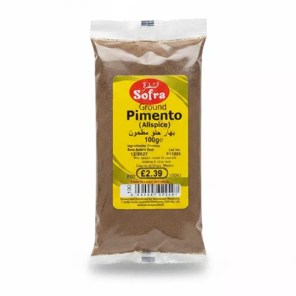 Packet of Sofra Ground Pimento Allspice 100g