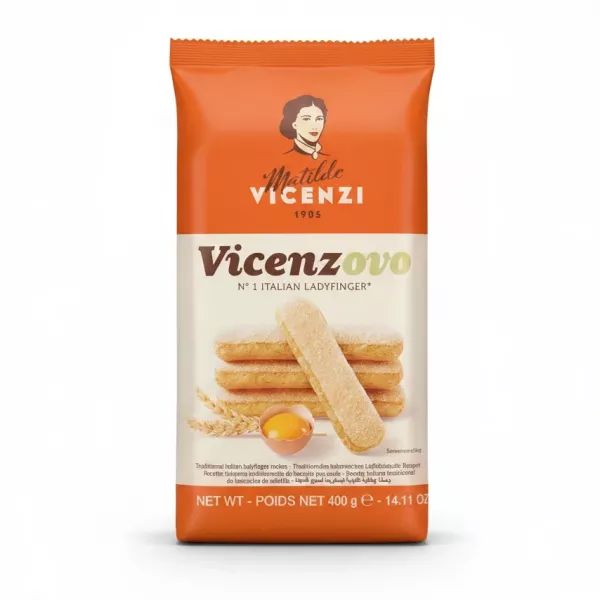 Matilde Vicenzi Vicenzovo Italian Ladyfinger biscuits pack front view