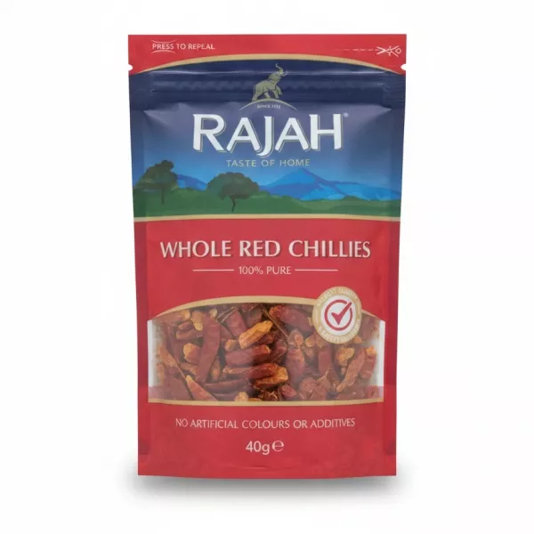 Rajah Whole Red Chillies front packaging