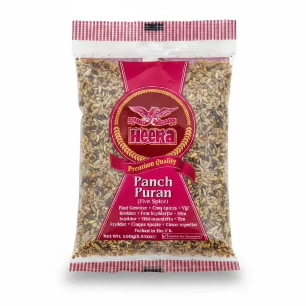 Packet of Heera Panch Puran Five Spice Mix