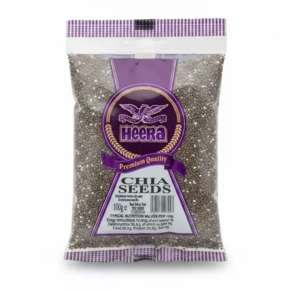 Heera brand premium quality chia seeds pack front