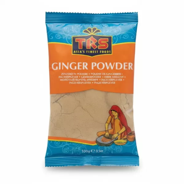 TRS Ginger Powder in 100g packet front view