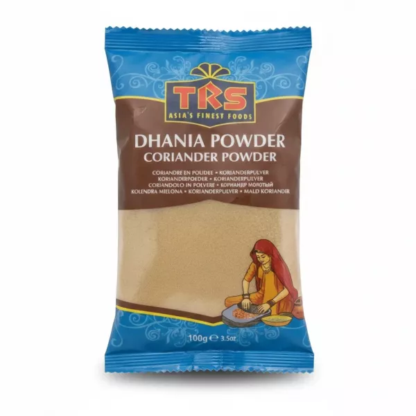 packaged TRS Dhania Coriander Powder front