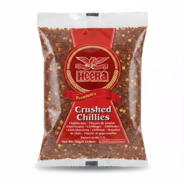 Packet of Heera Crushed Chillies front view