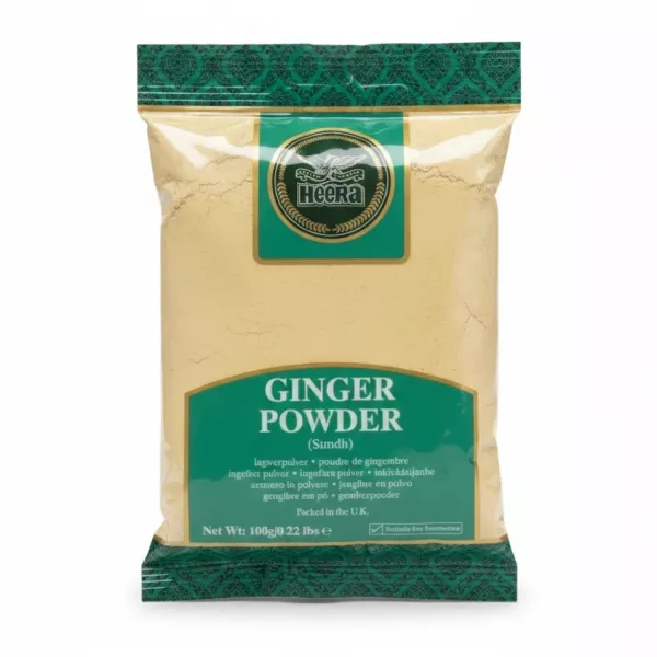 Heera brand ginger powder 100g pack front view