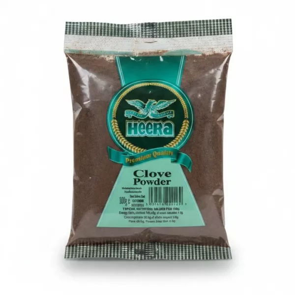 Heera Clove Powder packet front packaging with logo and label