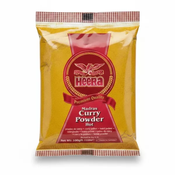 Heera Madras Hot Curry Powder pack front view
