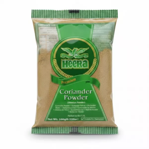 Heera premium coriander powder 100g pack front view