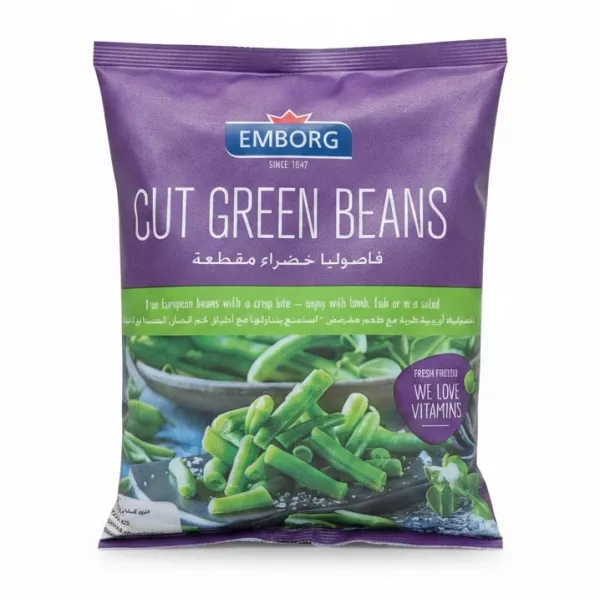 Emborg brand pack of cut green beans