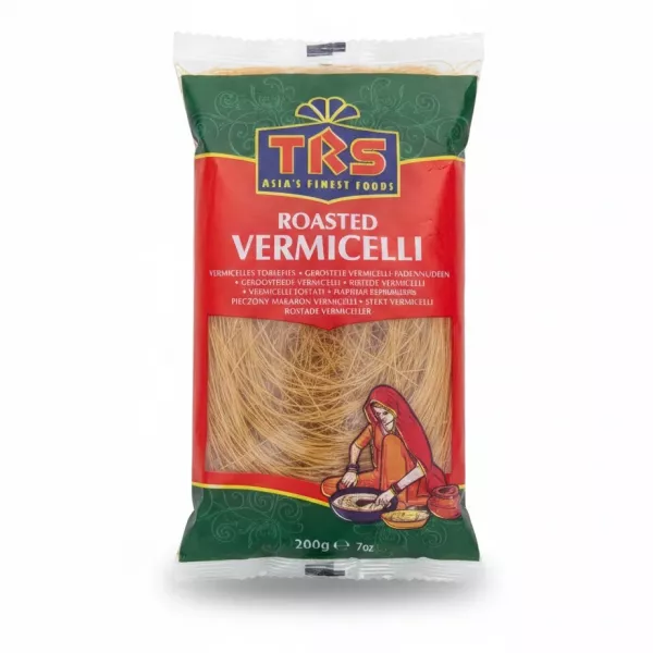 Pack of TRS Roasted Vermicelli showing front packaging with illustration of woman preparing food