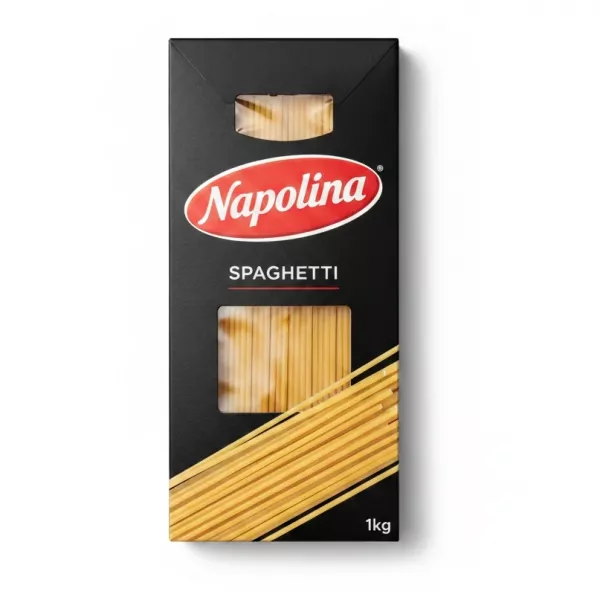Napolina spaghetti 1kg box front view
