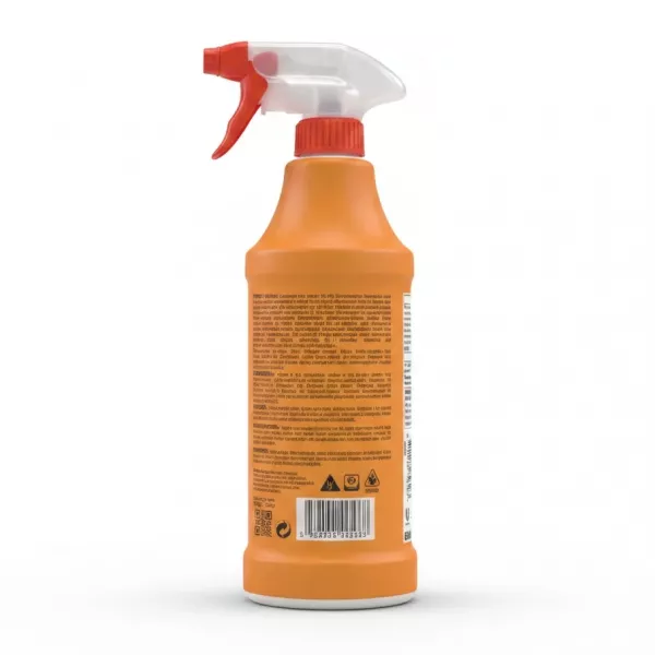 Domestos Power Foam Citrus Fresh bottle back view with instructions and ingredients label