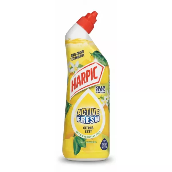 Harpic Active Fresh Citrus Zest Toilet Cleaning Gel front bottle