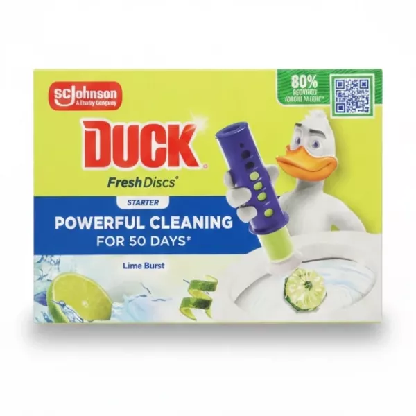 Duck Fresh Discs Lime Burst toilet cleaner packaging front