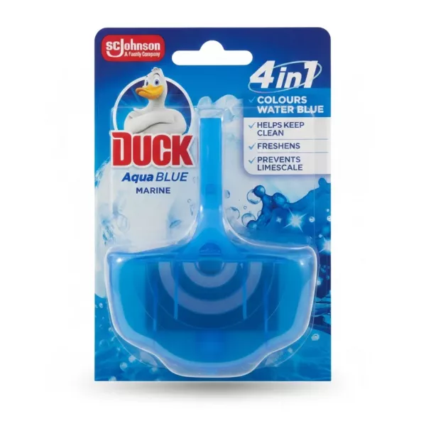 Duck Aqua Blue Marine toilet rimblock packaging front