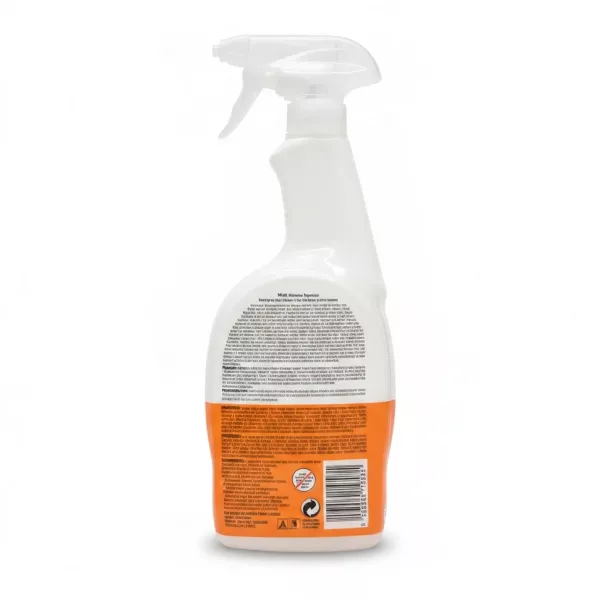Cif Kitchen Degreaser spray bottle back with instructions