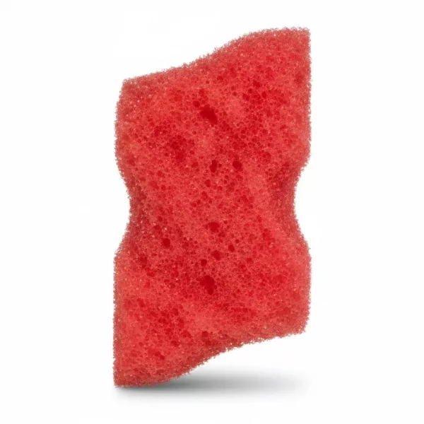 Red Minky non-scratch 3D mega scrub sponge