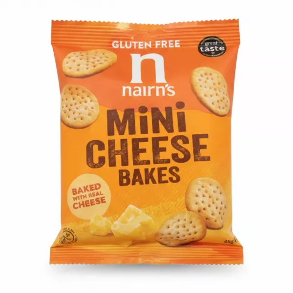 Nairn's Mini Cheese Bakes front packaging