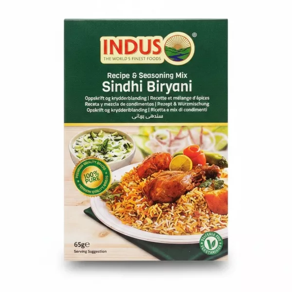 Indus Sindhi Biryani Recipe and Seasoning Mix box front view