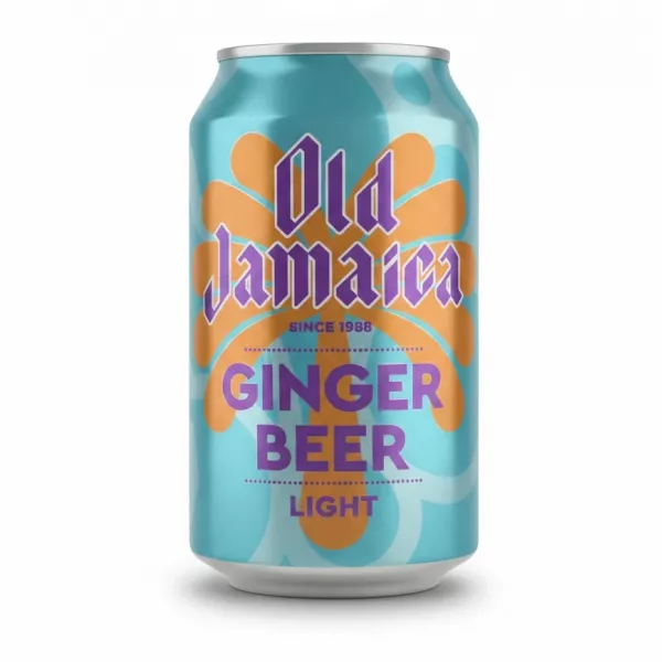Can of Old Jamaica Ginger Beer Light front view
