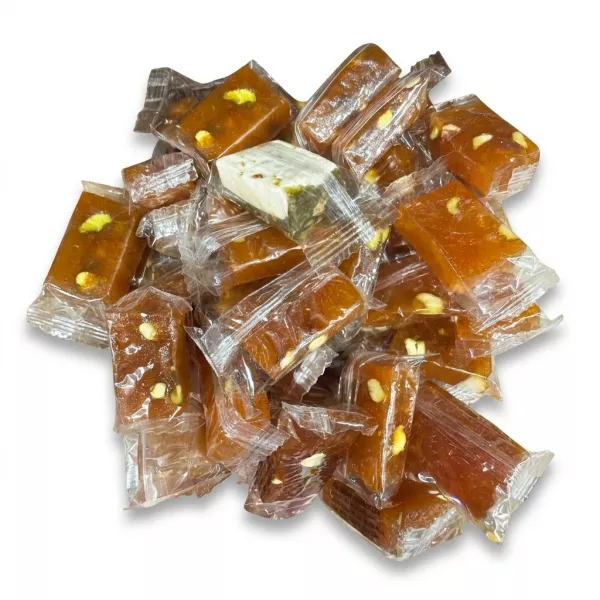 Enhanced Assorted individually wrapped mixed nut halal sweets in clear packaging