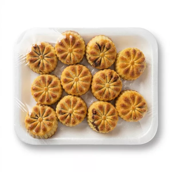 Enhanced Tray of Rayan Assorted Maamoul Patisserie cookies in clear packaging