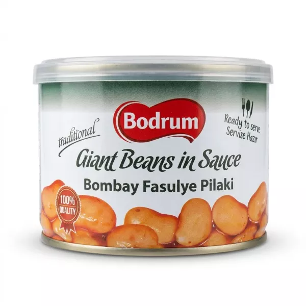 Enhanced Bodrum Giant Beans in Sauce 400g pack front view