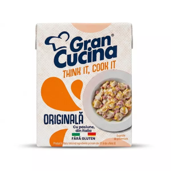 Enhanced Front of Gran Cucina Original Gluten Free Cooking Cream 200g carton