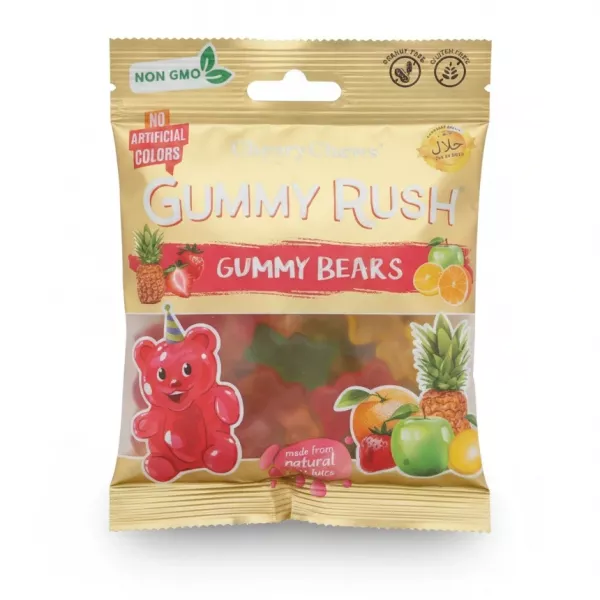 Chewy Chews Gummy Rush Gummy Bears package front