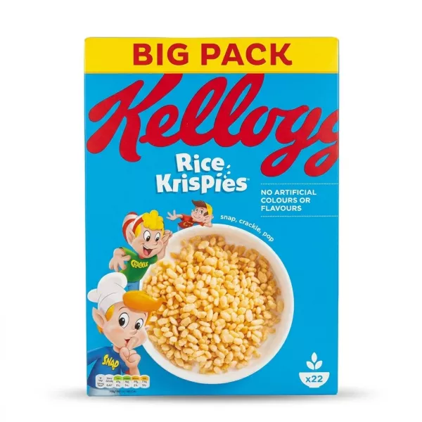 Enhanced Front of Kellogg's Rice Krispies Big Pack 660g cereal box