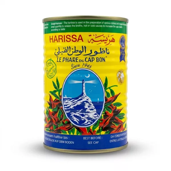 Enhanced Front of Le Phare du Cap Bon Harissa 380g tin
