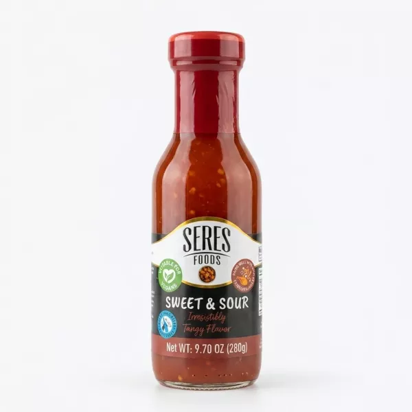 Enhanced Front of Seres Foods Sweet & Sour Sauce bottle 280g