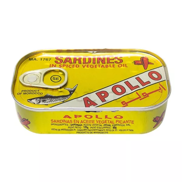 Apollo Sardines in Spiced Vegetable Oil