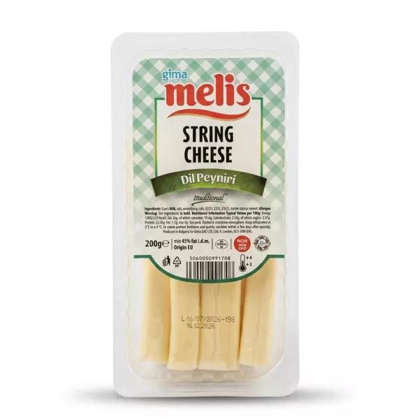 Enhanced Pack of Melis String Cheese Dil Peynirı held in a shop