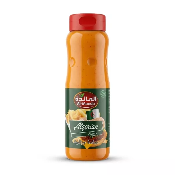 Enhanced Front of Al-Maeda Algerian Sauce bottle 500ml