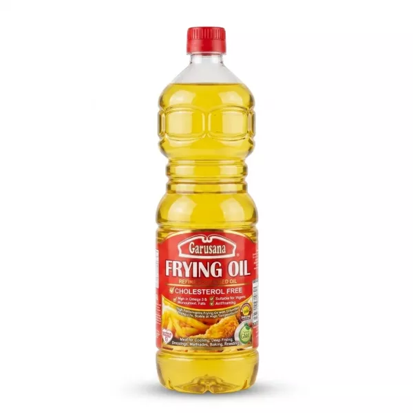 Enhanced Garusana Frying Oil Refined Rapeseed 1L bottle front label