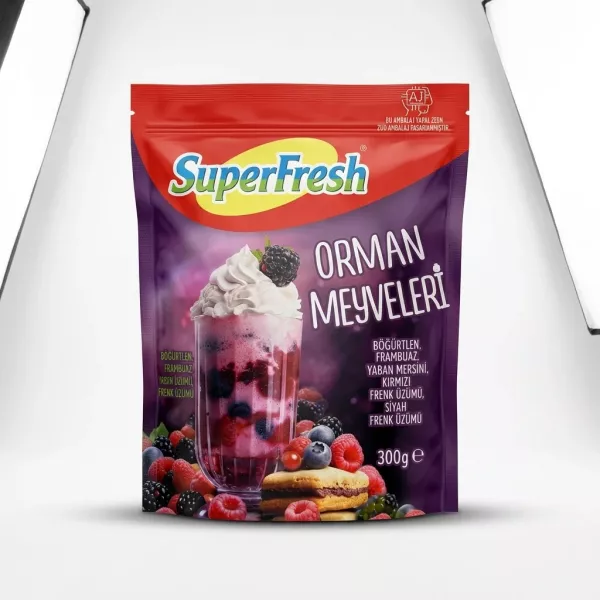 Enhanced Front of SuperFresh Forest Fruits Mix 300g pouch