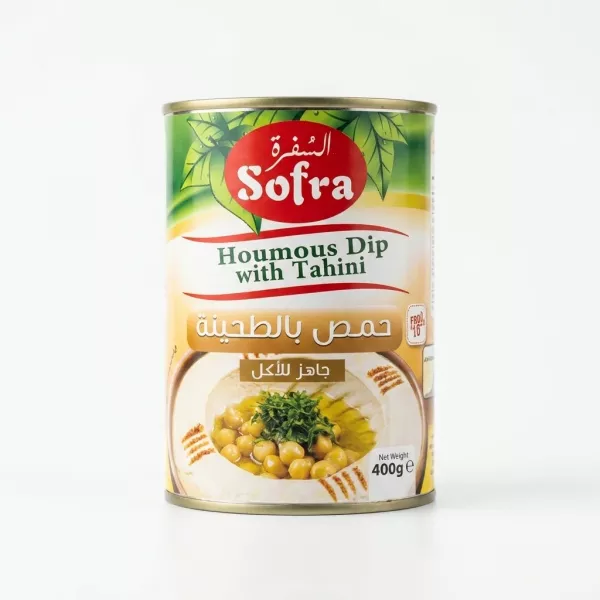 Enhanced Front of Sofra Houmous Dip with Tahini 400g can
